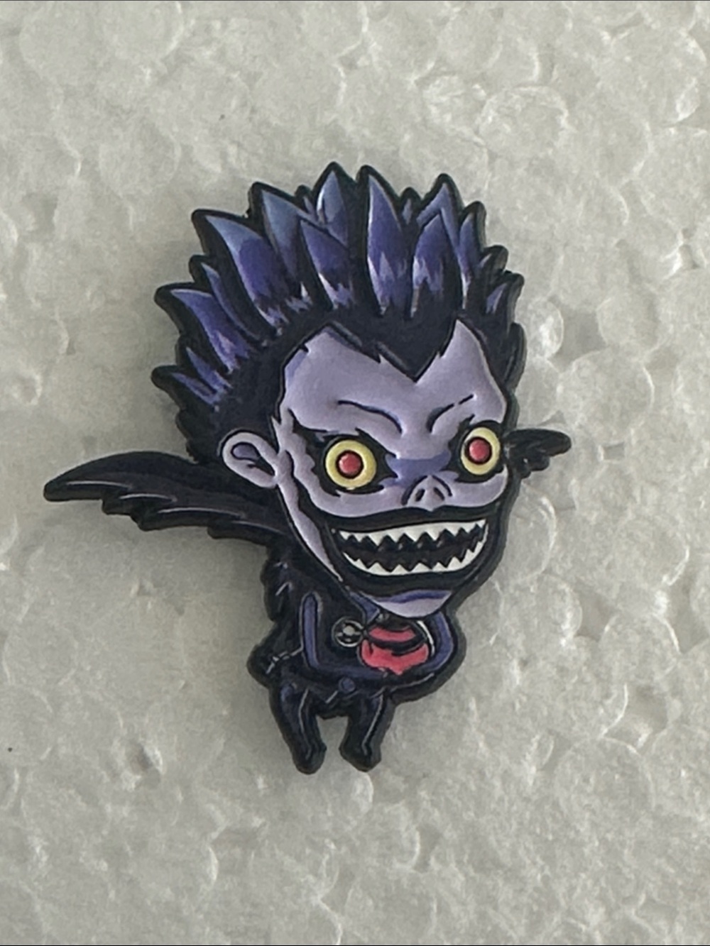 Ryuk From Death Note Anime Enamel Pin with Red Heart